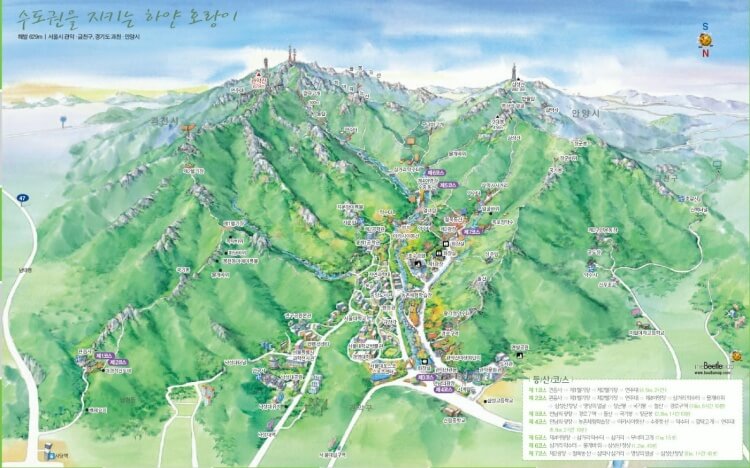 관악산-등산코스-서울-방면