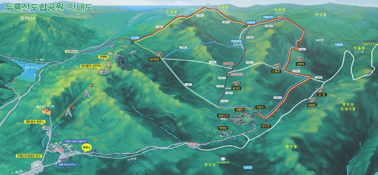 두륜산-등산지도
